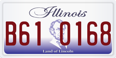 IL license plate B610168