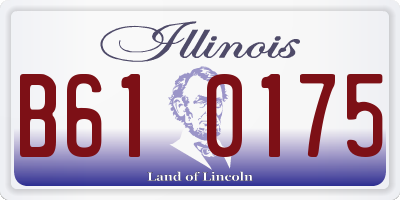 IL license plate B610175