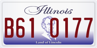 IL license plate B610177