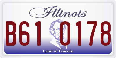 IL license plate B610178