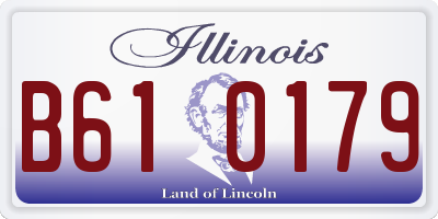 IL license plate B610179