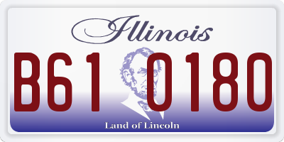 IL license plate B610180