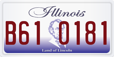 IL license plate B610181