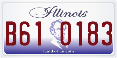 IL license plate B610183