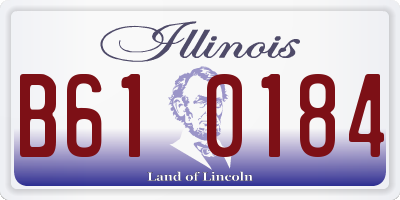 IL license plate B610184