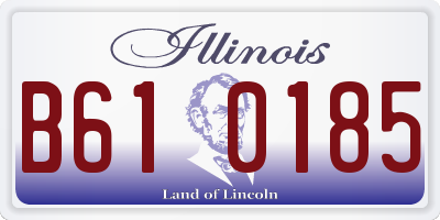 IL license plate B610185