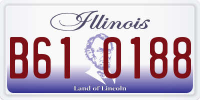 IL license plate B610188
