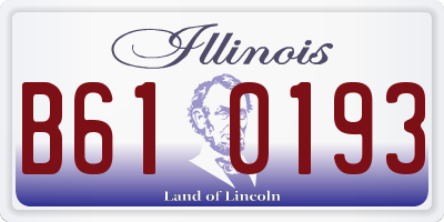 IL license plate B610193