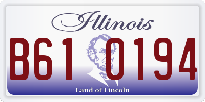 IL license plate B610194