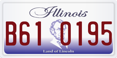 IL license plate B610195