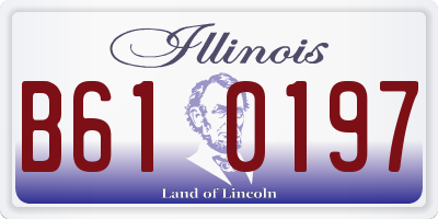 IL license plate B610197