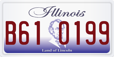IL license plate B610199