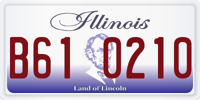 IL license plate B610210