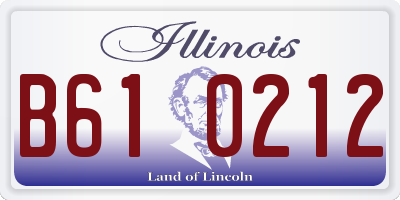 IL license plate B610212