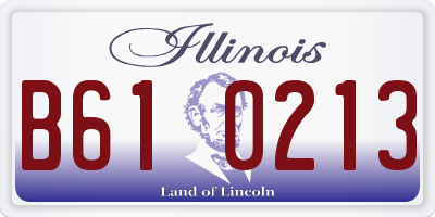 IL license plate B610213