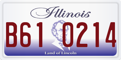 IL license plate B610214