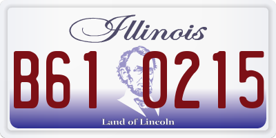IL license plate B610215