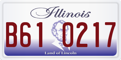 IL license plate B610217