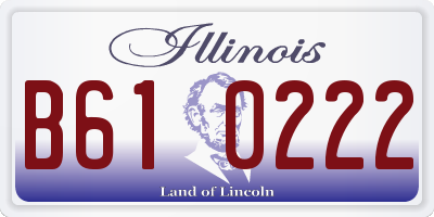 IL license plate B610222