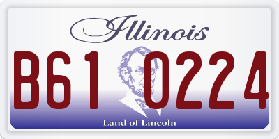IL license plate B610224