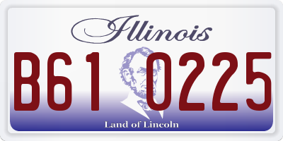 IL license plate B610225