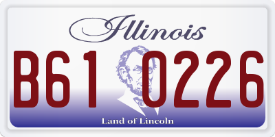 IL license plate B610226