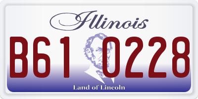 IL license plate B610228