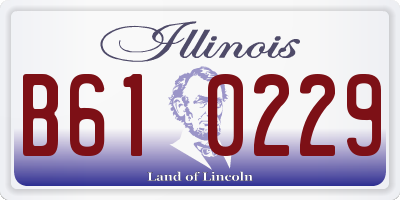 IL license plate B610229