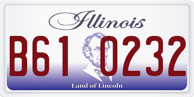 IL license plate B610232