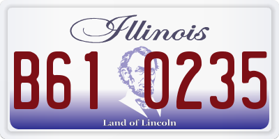 IL license plate B610235