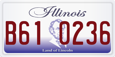 IL license plate B610236