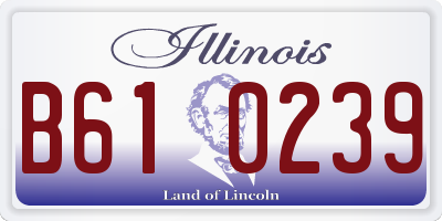 IL license plate B610239