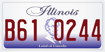 IL license plate B610244