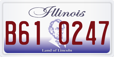 IL license plate B610247