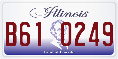 IL license plate B610249