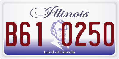 IL license plate B610250