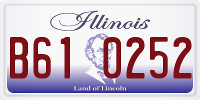 IL license plate B610252