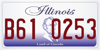 IL license plate B610253