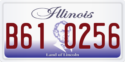 IL license plate B610256