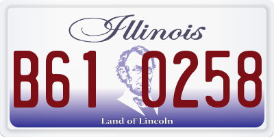 IL license plate B610258
