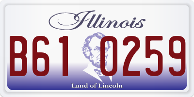 IL license plate B610259