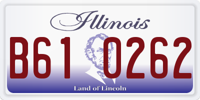 IL license plate B610262