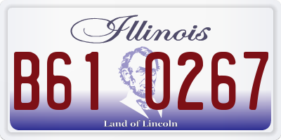 IL license plate B610267