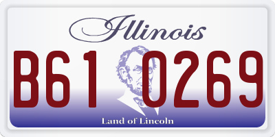 IL license plate B610269