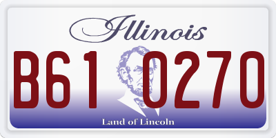 IL license plate B610270