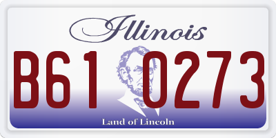 IL license plate B610273