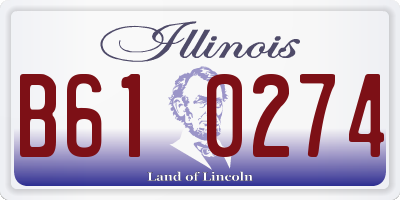 IL license plate B610274