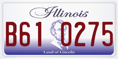 IL license plate B610275