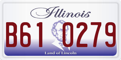 IL license plate B610279