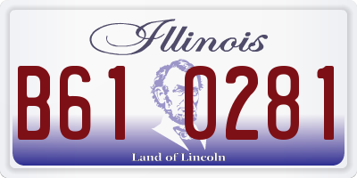 IL license plate B610281